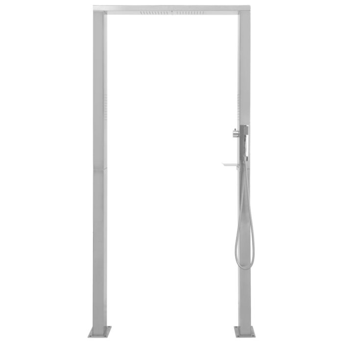 Douche d'extérieur à double jet Acier inoxydable – Image 3