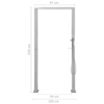 Douche d'extérieur à double jet Acier inoxydable – Image 7