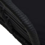 Chaises de jardin lot de 2 avec coussins Résine tressée Noir – Image 6