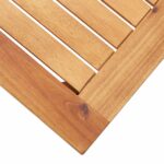Table basse de jardin 60x60x36 cm Bois solide d'acacia – Image 3