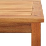 Table basse de jardin 60x60x36 cm Bois solide d'acacia – Image 4
