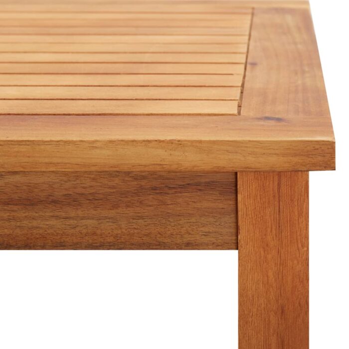Table basse de jardin 60x60x36 cm Bois solide d'acacia – Image 4