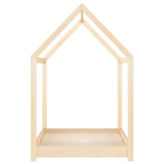 Cadre de lit d'enfant Bois de pin massif 80x160 cm – Image 3