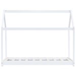 Cadre de lit d'enfant Blanc Bois de pin massif 70x140 cm – Image 2