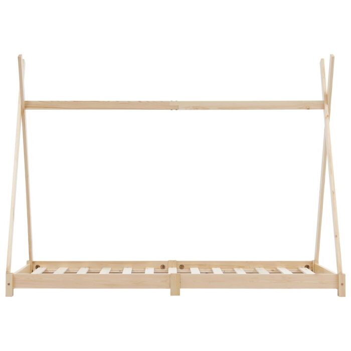 Cadre de lit d'enfant Bois de pin massif 70x140 cm – Image 2