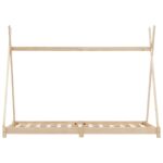 Cadre de lit d'enfant Bois de pin massif 80x160 cm – Image 2