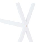 Cadre de lit d'enfant Blanc Bois de pin massif 70x140 cm – Image 4
