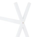 Cadre de lit d'enfant Blanc Bois de pin massif 90 x 200 cm – Image 4