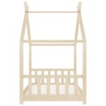 Cadre de lit d'enfant Bois de pin massif 70x140 cm – Image 3