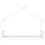 Cadre de lit d'enfant Blanc Bois de pin massif 80x160 cm – Image 2