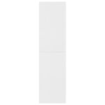 Bibliothèque/Cloison Blanc 155x24x160 cm Bois d'ingénierie – Image 3