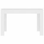 Table de salle à manger Blanc 120x60x76 cm Bois d'ingénierie – Image 2