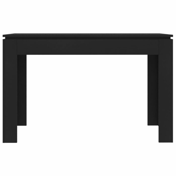 Table à manger Noir 120x60x76 cm Bois d'ingénierie – Image 2