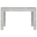 Table à manger Gris béton 120x60x76 cm Bois d'ingénierie – Image 2