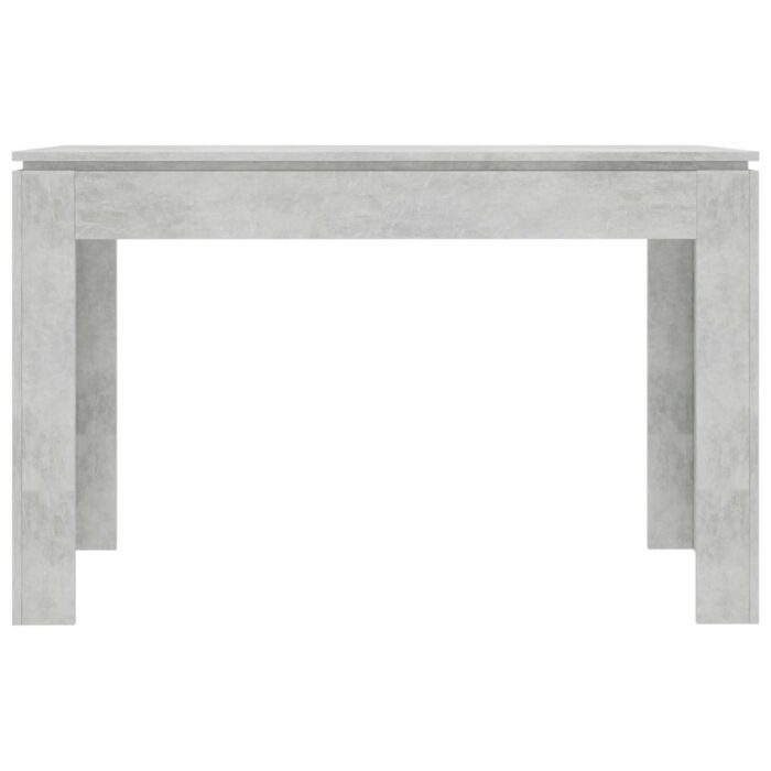 Table à manger Gris béton 120x60x76 cm Bois d'ingénierie – Image 2