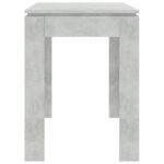 Table à manger Gris béton 120x60x76 cm Bois d'ingénierie – Image 3