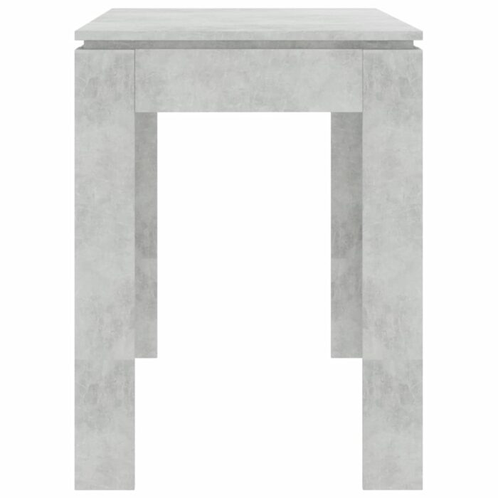 Table à manger Gris béton 120x60x76 cm Bois d'ingénierie – Image 3