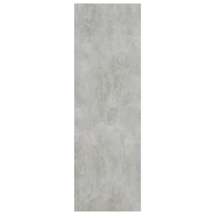 Bibliothèque gris béton 40x24x75 cm bois d'ingénierie – Image 3
