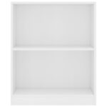 Bibliothèque Blanc 60x24x76 cm Bois d'ingénierie – Image 2