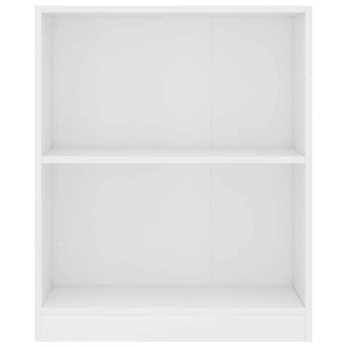 Bibliothèque Blanc 60x24x76 cm Bois d'ingénierie – Image 2