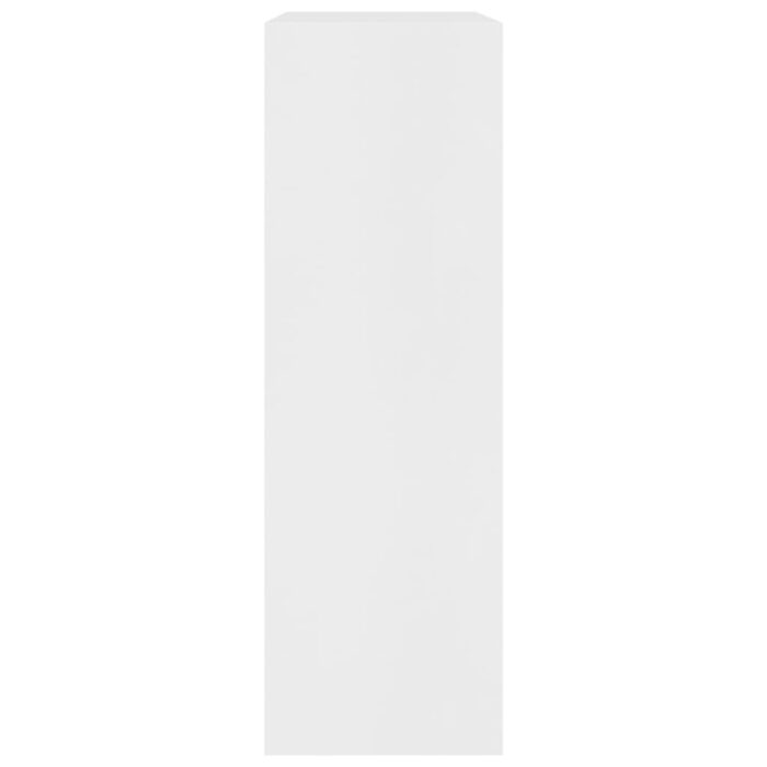 Bibliothèque Blanc 60x24x76 cm Bois d'ingénierie – Image 3