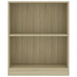 Bibliothèque Chêne sonoma 60x24x76 cm Bois d'ingénierie – Image 2