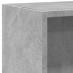 Bibliothèque Gris béton 60x24x76 cm Bois d'ingénierie – Image 6