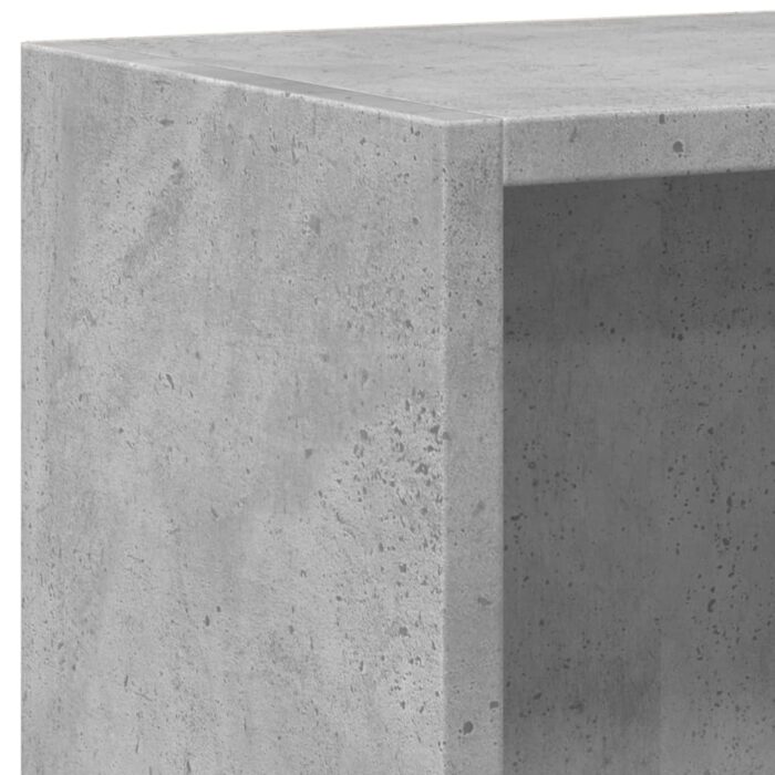 Bibliothèque Gris béton 60x24x76 cm Bois d'ingénierie – Image 6