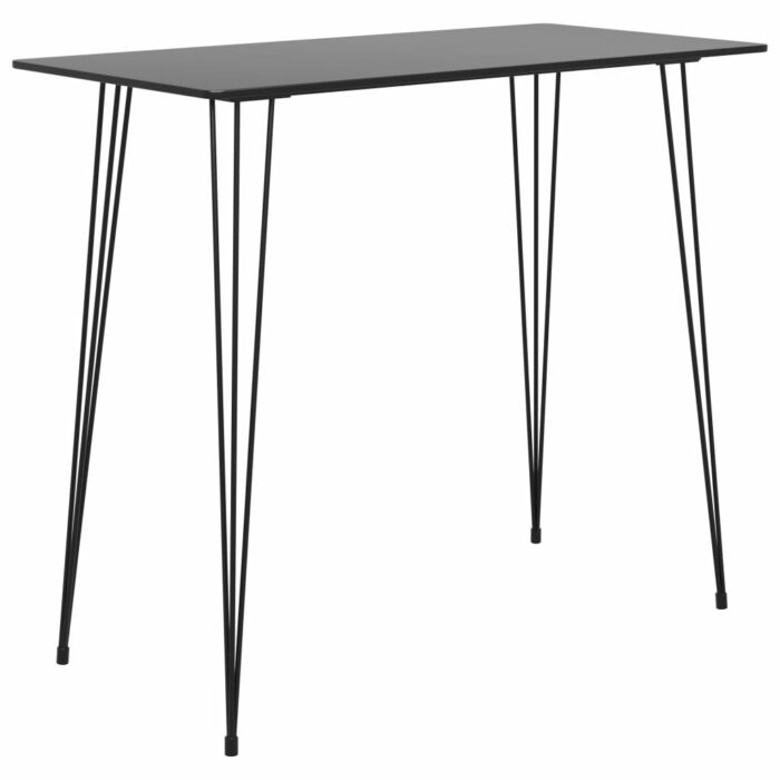 Table de bar Noir 120x60x105 cm – Image 1
