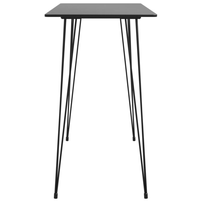 Table de bar Noir 120x60x105 cm – Image 2