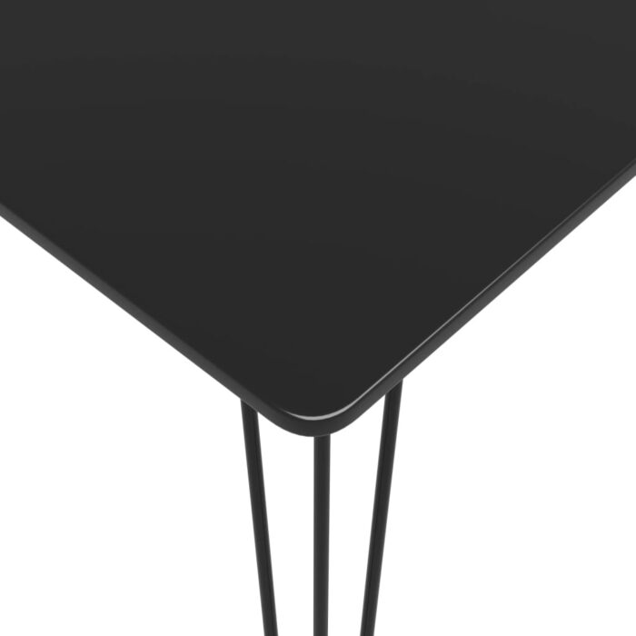 Table de bar Noir 120x60x105 cm – Image 3
