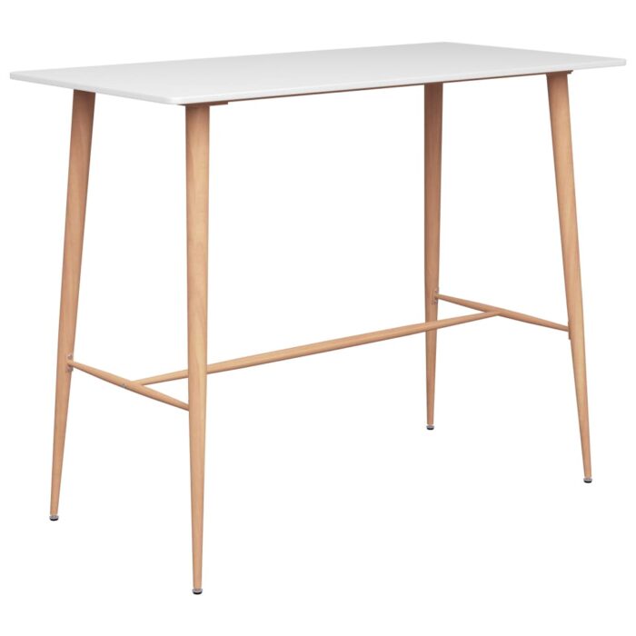 VXL8719883791135_a_en_hd_1.jpg Table de bar Blanc 120x60x105 cm – Image 1