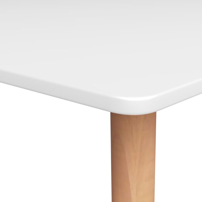Table de bar Blanc 120x60x105 cm – Image 3