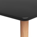 Table de bar Noir 120x60x105 cm – Image 3