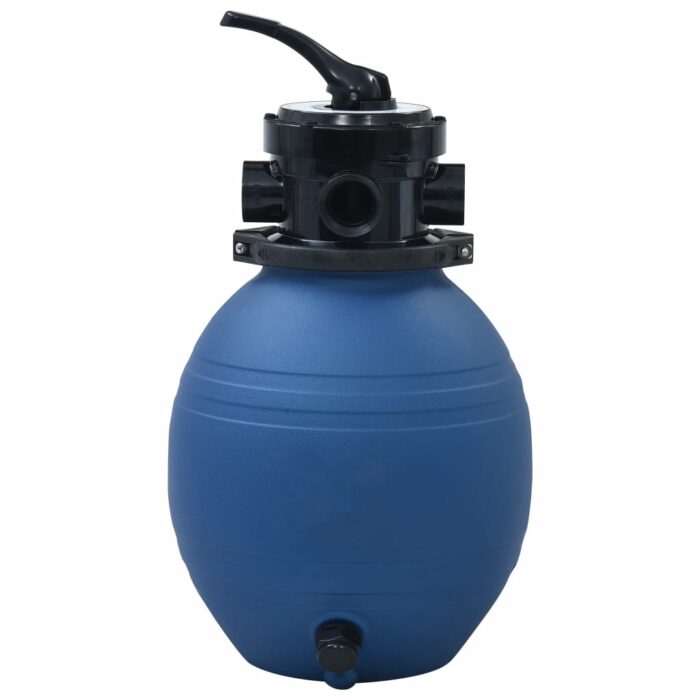 Filtre à sable pour piscine avec vanne 4 positions Bleu 300 mm – Image 2