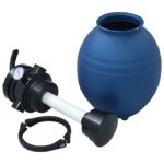 Filtre à sable pour piscine avec vanne 4 positions Bleu 300 mm – Image 3