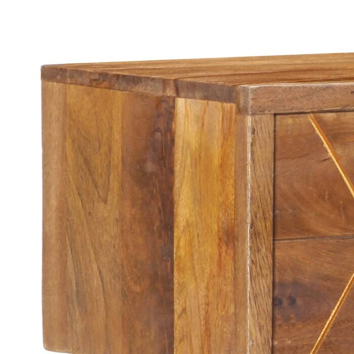 Table de chevet 43 x 30 x 58 cm Bois de manguier massif – Image 3