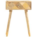 Table de chevet 43 x 30 x 58 cm Bois de manguier massif – Image 2
