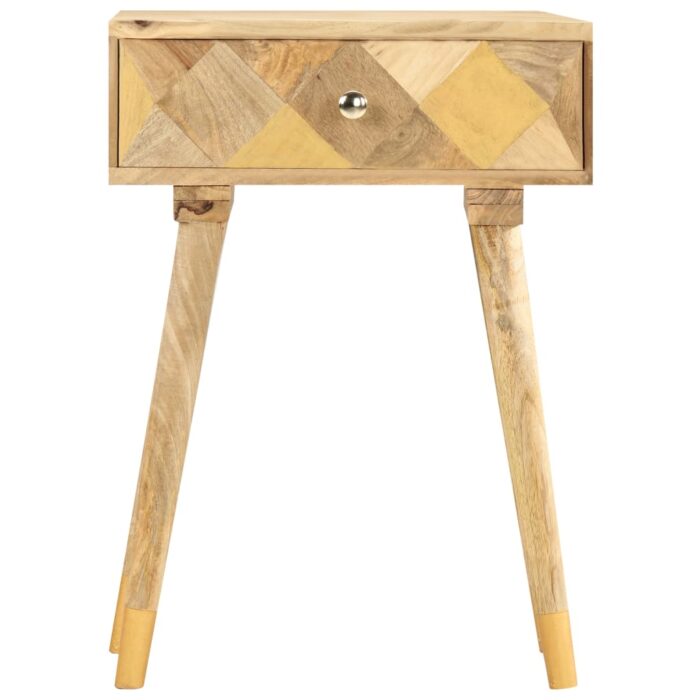 Table de chevet 43 x 30 x 58 cm Bois de manguier massif – Image 2