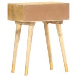 Table de chevet 43 x 30 x 58 cm Bois de manguier massif – Image 3