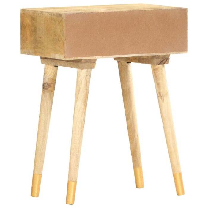 Table de chevet 43 x 30 x 58 cm Bois de manguier massif – Image 3