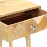Table de chevet 43 x 30 x 58 cm Bois de manguier massif – Image 4