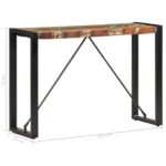 Table console 110x35x76 cm Bois de récupération massif – Image 4