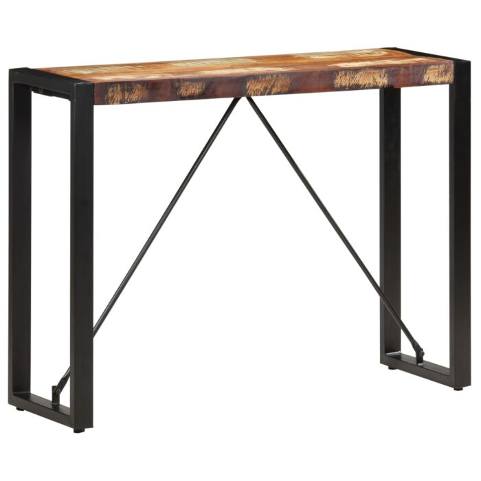 Table console 110x35x76 cm Bois de récupération massif – Image 7