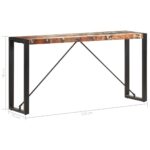 Table console 150x35x76 cm Bois de récupération massif – Image 4