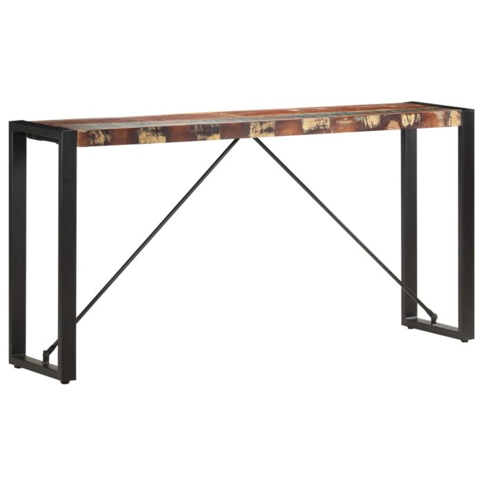 Table console 150x35x76 cm Bois de récupération massif – Image 7