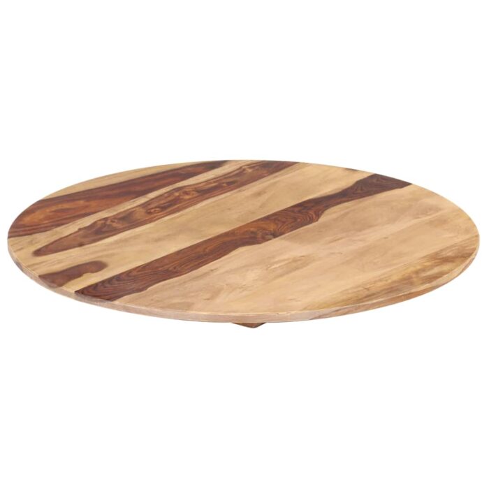 Dessus de table bois massif d'acacia rond 25-27 mm 50 cm – Image 4