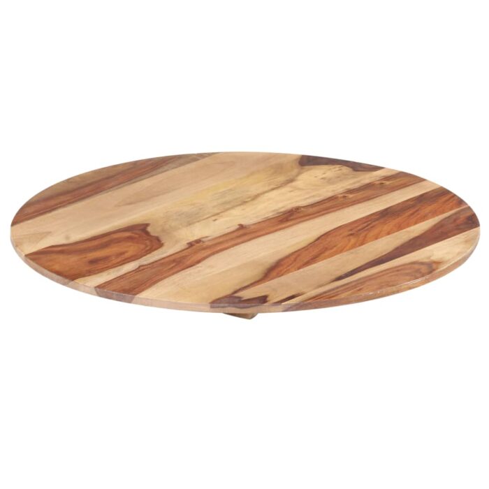 Dessus de table bois massif d'acacia rond 25-27 mm 60 cm – Image 5
