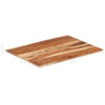 Dessus de table bois massif d'acacia 15-16 mm 60x90 cm – Image 5