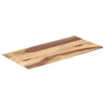 Dessus de table bois massif d'acacia 15-16 mm 60x120 cm – Image 6